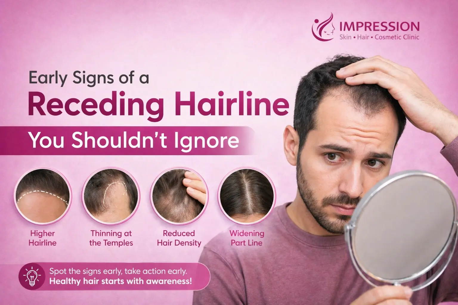 Receding Hairline: Early Signs Most Men Ignore